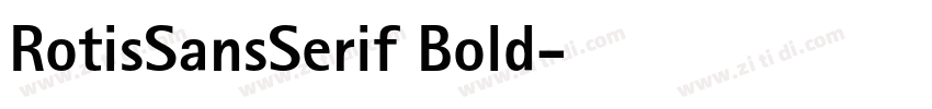 RotisSansSerif Bold字体转换